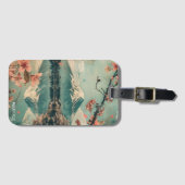 Eleganter Vintager Fuji Japan Travel Gepäckanhänger (Vorderseite (Horizontal))