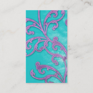 Eleganter Vintager Geschäfts-Karteverdigris-Wirbe Visitenkarte