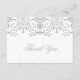 Eleganter Vintager Glamour Hochzeit Danke Mitteilungskarte