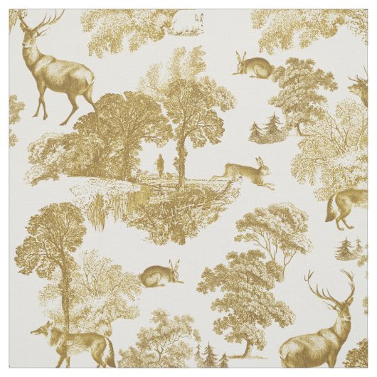 Eleganter Vintager Goldgräber Stoff (Muster)