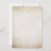 Eleganter Vintager Goldrahmen 100. Geburtstag Einladung (Rückseite)