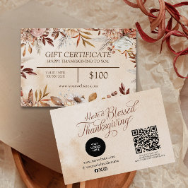 Eleganter Vintager Herbstfall Wasserfarbe