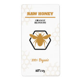 Eleganter Vintager Honey-Jar-Etikettenaufkleber (Vorne)