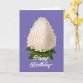 Eleganter Vintager Hydrangea Paniculata Geburtstag Karte (Gelbe Blume)