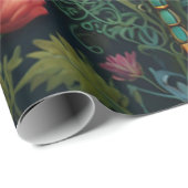 Eleganter Vintager Libellenboho botanisch Geschenkpapier (Rolleneckpunkt)