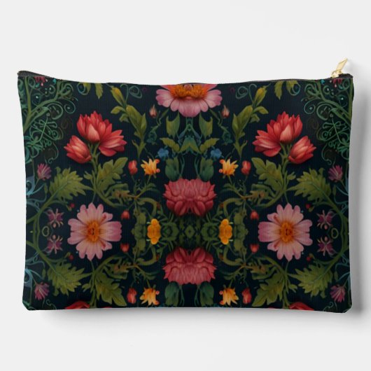 Eleganter Vintager Libellenboho botanisch Zubehörtasche (Rückseite)