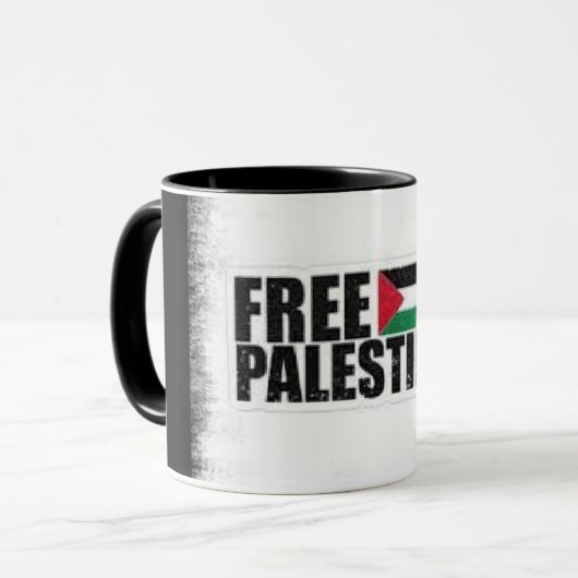 Eleganter Vintager Look mit Fist & Palestine Sloga Tasse (Vorderseite Links)