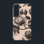 Eleganter Vintager Magnolia Tough Case Samsung Galaxy Hülle<br><div class="desc">Mit diesem Gehäuse, das sich wie ein Nägel ansieht, können Sie Ihr Handy in zeitloser Eleganz wackeln und eine nahtlose, Vintage monochrome Abbildung von magnolischen Blume und Ästen machen. Dieses ausgeklügelte Muster spiegelt die zarte Schönheit der Magnolien in verschiedenen Bühnen der Blüte wider, die in aufwändigen Details mit einem klassischen...</div>