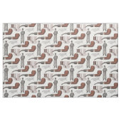 Eleganter Vintager Mann in Top Hat Retro Stoff (Fat Quarter (45,7 x 55,9 cm))
