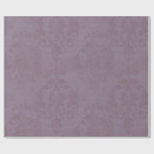 Eleganter Vintager Mauve Damask Jeder Anlass Geschenkpapier (Flach)