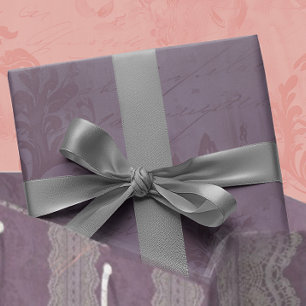 Eleganter Vintager Mauve Damask Jeder Anlass Geschenkpapier