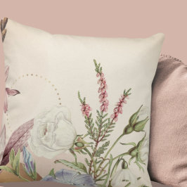 Eleganter Vintager Netzhautkern | Creamy Ivory Kissen