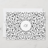 Eleganter, Vintager Ornamentik Mitteilungskarte (Rückseite)
