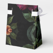 Eleganter Vintager Pachy-Rot-Blütenboho Geschenkschachtel (Rückseite)