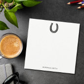 Eleganter Vintager Pferdeshoe Mitteilungskarte