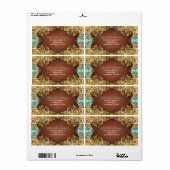 Eleganter Vintager Rahmen in Gold und Braun (Vorne)