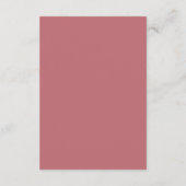 Eleganter Vintager Retro 70er Groovy Moderne Hochz Begleitkarte (Rückseite)