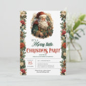 Eleganter Vintager Retro-Klassiker Einladung (Stehend Vorderseite)