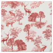 Eleganter Vintager Roter Fisch Stoff (Muster)