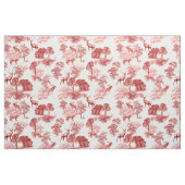 Eleganter Vintager Roter Fisch Stoff (Fat Quarter (45,7 x 55,9 cm))