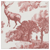 Eleganter Vintager Roter Fisch Stoff (Nahaufnahme)