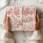 Eleganter Vintager Rottöckchen Geschenkpapier<br><div class="desc">Vintages rotes Handtuch aus Jouy Wrapping Paper. Diese toile de jouy Vintage Geschenktasche wird durch die exquisiten Entwürfe der französischen Landschaftsszenen inspiriert. Diese ausgeklügelten Toilabdrücke sind derzeit ein Alltagswut. Die Designs sind klassisch und romantisch mit stilvollen Farben. Das perfekte Wrapping Paper für Geburtstage,  Valentinstag,  Weihnachten oder andere Anlässe.</div>