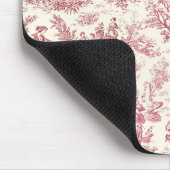 Eleganter Vintager Rottöckchen Mousepad (Ecke)