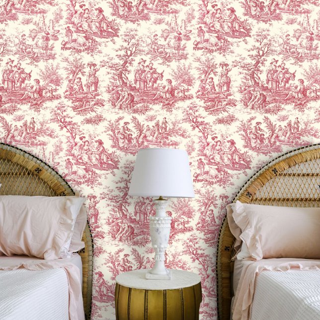Eleganter Vintager Rottöckchen Tapete (Von Creator hochgeladen)