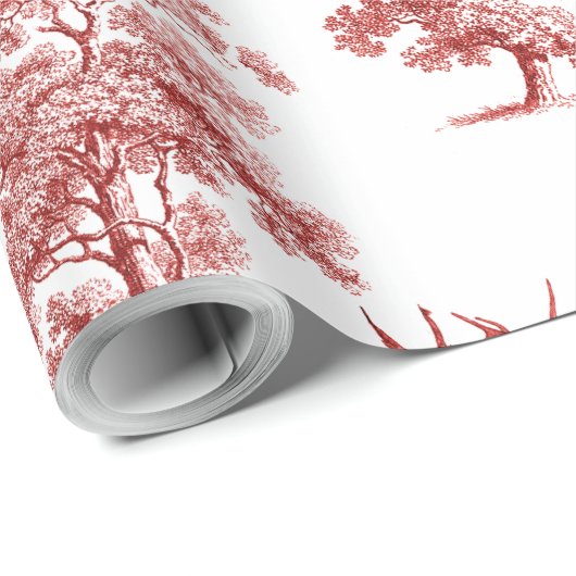 Eleganter Vintager Rottoilenwald Geschenkpapier (Rolleneckpunkt)