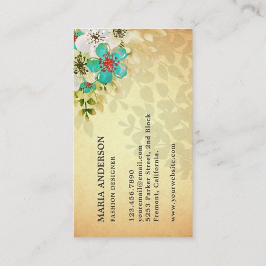 Eleganter Vintager Rustikaler Pariser Eiffelturm Visitenkarte (Rückseite)