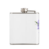 Eleganter Vintager Schmetterlingsname Flachmann (Rückseite)