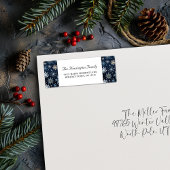 Eleganter Vintager Schneeflocken Winter