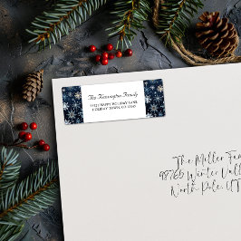 Eleganter Vintager Schneeflocken Winter