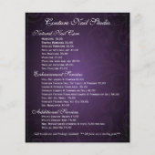 Eleganter Vintager Schwarz-Weiß-Rahmen Flyer (Vorne)