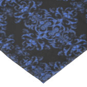 Eleganter Vintager Stil Damask Blau Tischdecke (Schrägansicht)