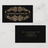 Eleganter Vintager Stil Visitenkarte (Vorne/Hinten)