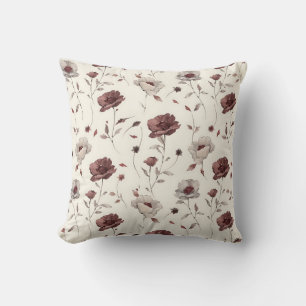 Eleganter Vintager stilvoller romantischer Blumenc Kissen