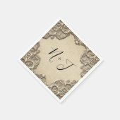 Eleganter Vintager Südklassecharakter Serviette (Ecke)