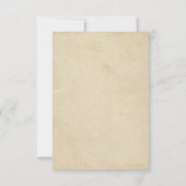 Eleganter Vintager Swirl Blüh Hochzeiten Save The Date (Rückseite)