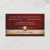 Eleganter Vintager tiefer Visitenkarte (Rückseite)