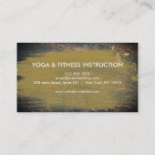 Eleganter Vintager Tree Yoga Instruktor Wellness Visitenkarte (Rückseite)