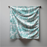 Eleganter Vintager türkisfarbener Platz Schal<br><div class="desc">Vintages türkisfarbenes Retrotoile de jouy Scarf. Genießen Sie den Schrank mit der zeitlosen Eleganz von toile de jouy Vintagen Designs, inspiriert durch die exquisiten Muster französischer Landschaftsbilder. Diese ausgeklügelten Toile-Drucke sind im Augenblick ein Alltagswut, schöne Designs, die natürliche Schönheit und Charme bringen. Dieser modische Schal verbindet traditionellen und zeitgenössischen Stil....</div>