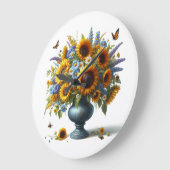 Eleganter Vintager Urwald mit Blume Uhr (Winkel)