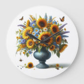 Eleganter Vintager Urwald mit Blume Uhr (Vorderseite)