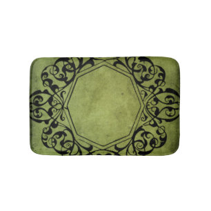 Eleganter Vintager viktorianischer Art-Entwurf Badematte