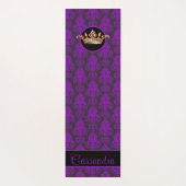 Eleganter, Vintager, Viktorianischer Damaske Perso Yogamatte (Rückseite)