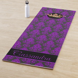 Eleganter, Vintager, Viktorianischer Damaske Perso Yogamatte
