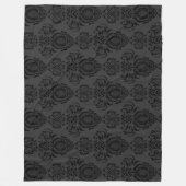 Eleganter, Vintager, Viktorianischer Damast Fleecedecke (Vorderseite)