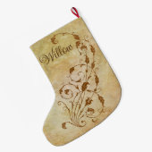 Eleganter, Vintager, Viktorianischer Steampunk Per Großer Weihnachtsstrumpf (Rückseite (Hängend))