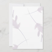 Eleganter Violet Lavender & Peach Save the Date Einladung (Rückseite)